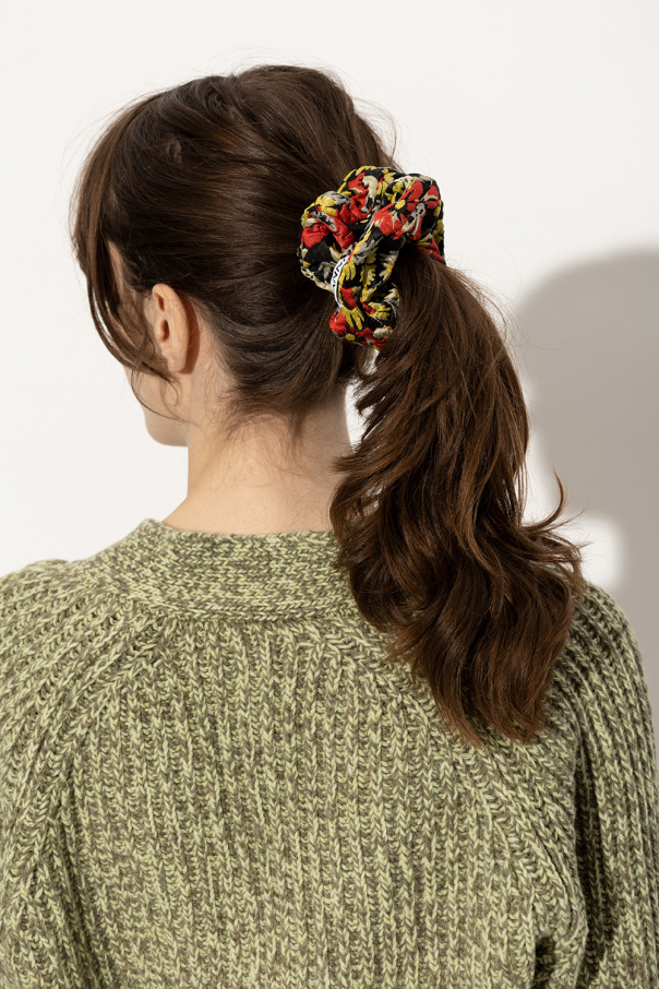 Ganni Scrunchie with floral motif