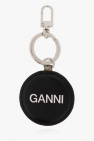 Ganni SILVER Keyring with pendant