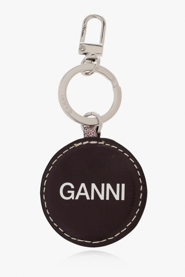 Ganni PINK Keyring with pendant