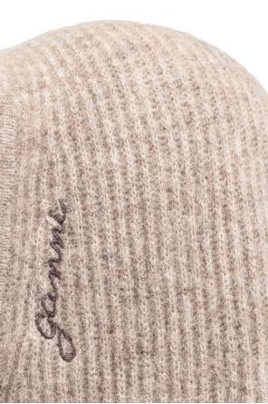 Ganni Capucha de lana con lazos