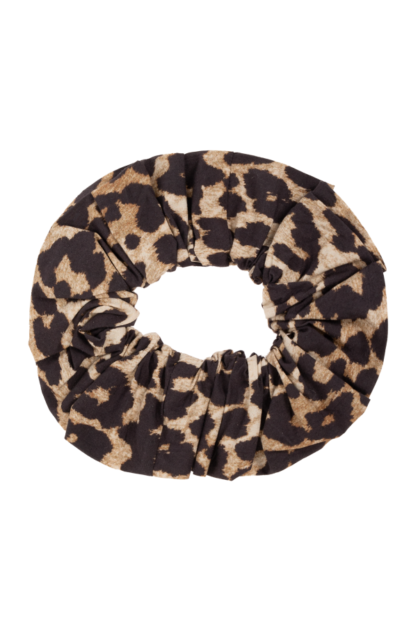 Scrunchie with animal motif od Ganni