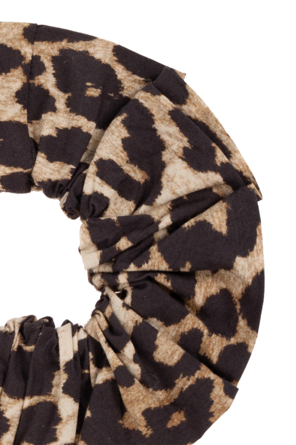 Ganni Scrunchie with animal motif