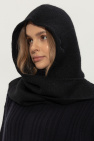 Ganni BLACK Wool Hood with Ties