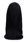 Ganni BLACK Wool Hood with Ties
