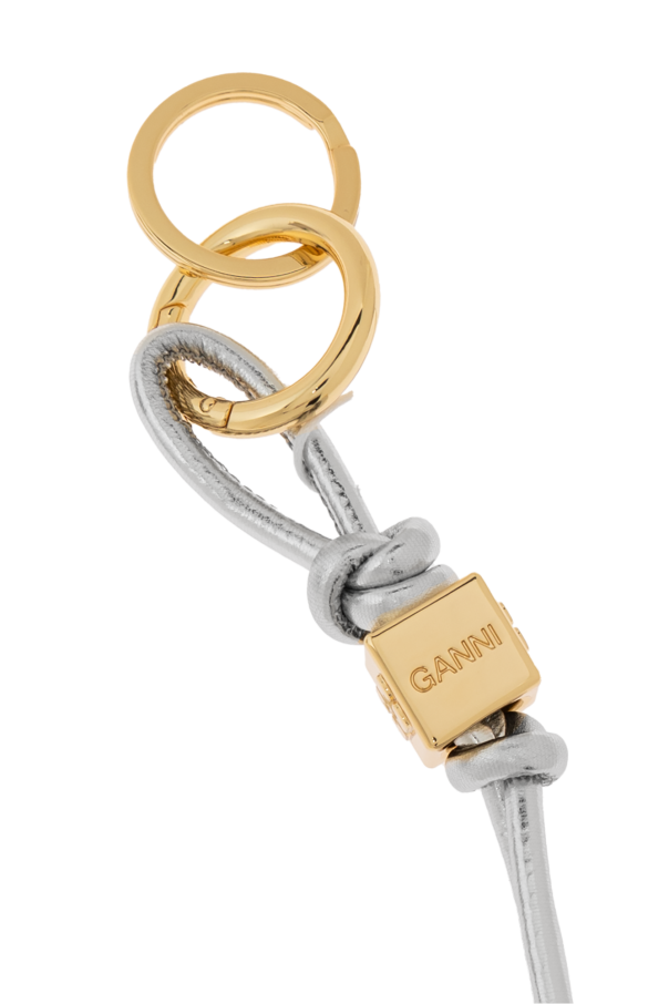 Ganni Keyring with logo