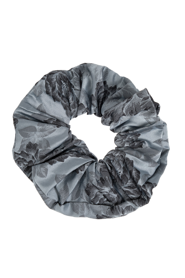 Ganni Hair scrunchie with floral pattern