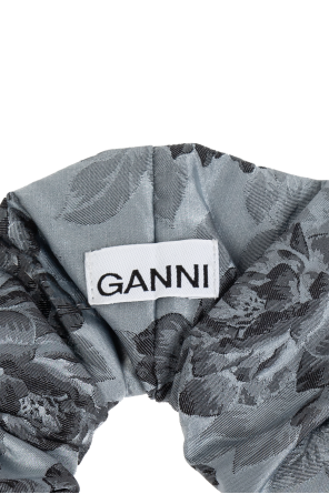 Ganni Hair scrunchie with floral pattern