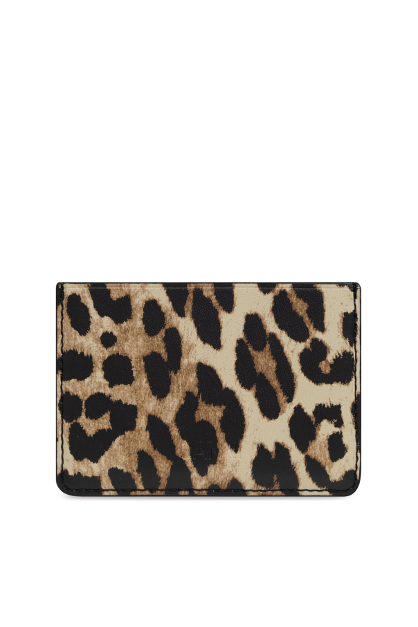 Ganni Card case with animal motif