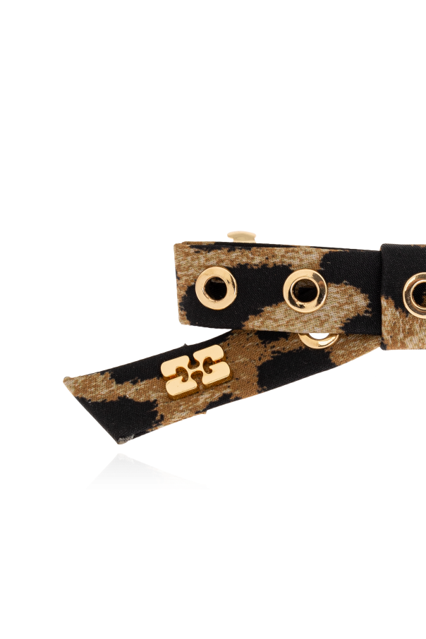 Ganni Spinka do włosów z motywem zwierzęcym