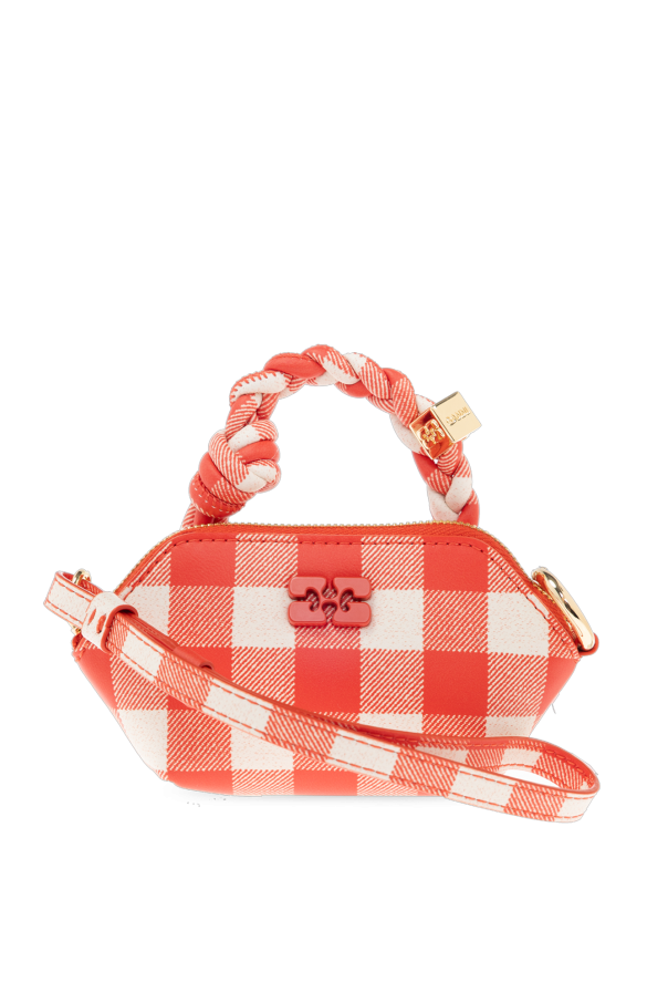 Pouch with an application in the shape of the logo od Ganni