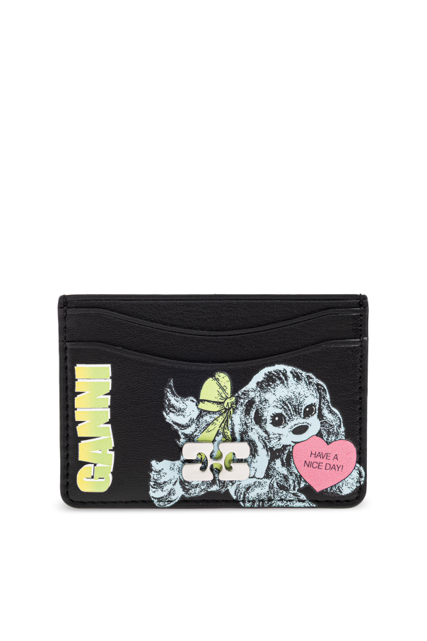Card case with colorful print od Ganni