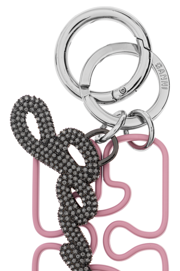 Ganni Llavero con logo