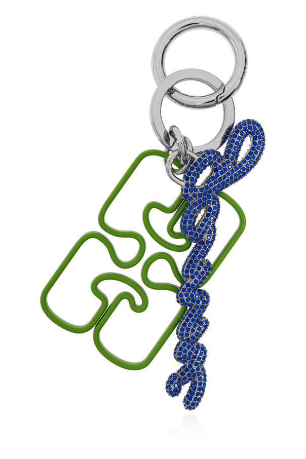 Ganni Keychain with logo