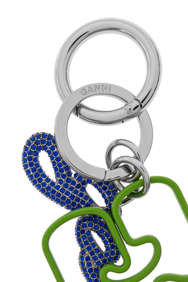 Ganni Keychain with logo