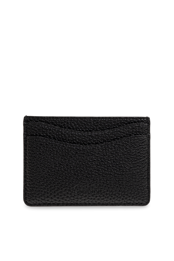 Ganni Estuche de cuero ecológico para tarjetas