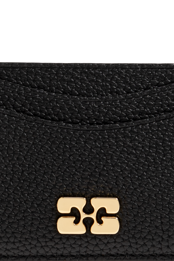 Ganni Estuche de cuero ecológico para tarjetas