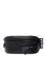 Moschino alberta ferretti half moon two tone leather bag Black item