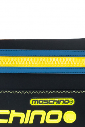 Moschino striped knotted shoulder bag Neutrals