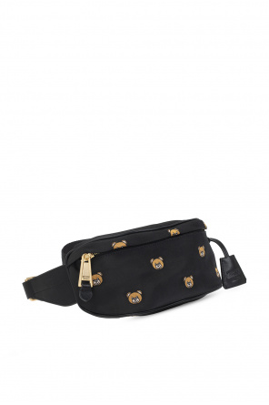 Moschino Teddy Bear Belt Bag in Black