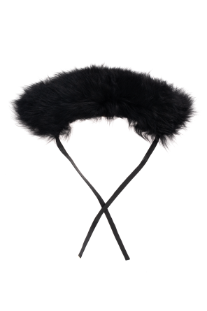 Lamb fur collar