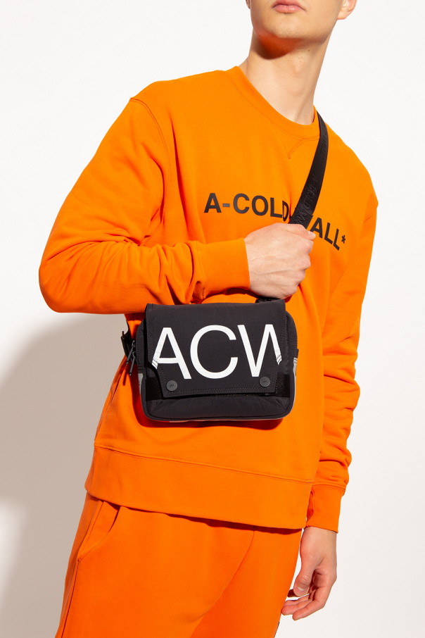A-COLD-WALL* logo quilted cross-body bag Orange