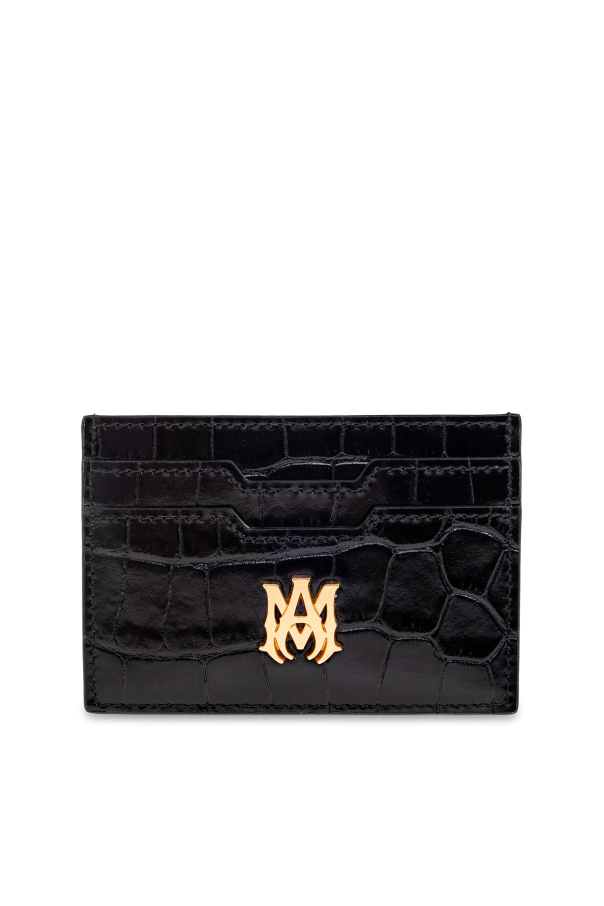 Leather card holder od Amiri