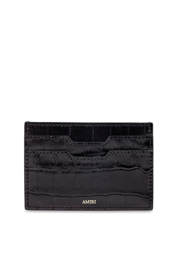 Amiri Estuche de cuero para tarjetas