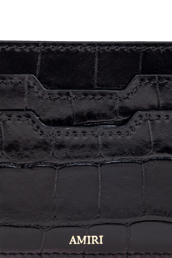 Amiri Estuche de cuero para tarjetas