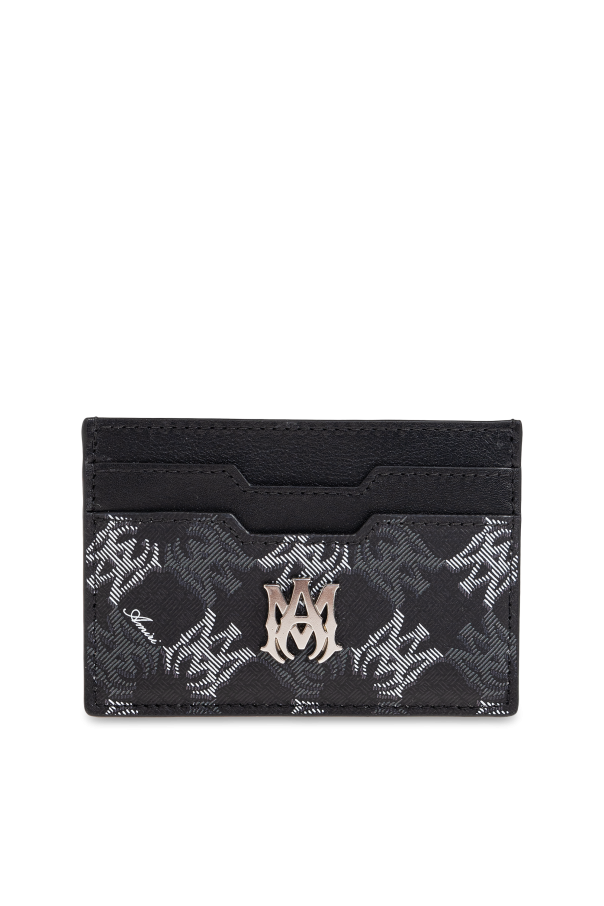 Leather card holder od Amiri