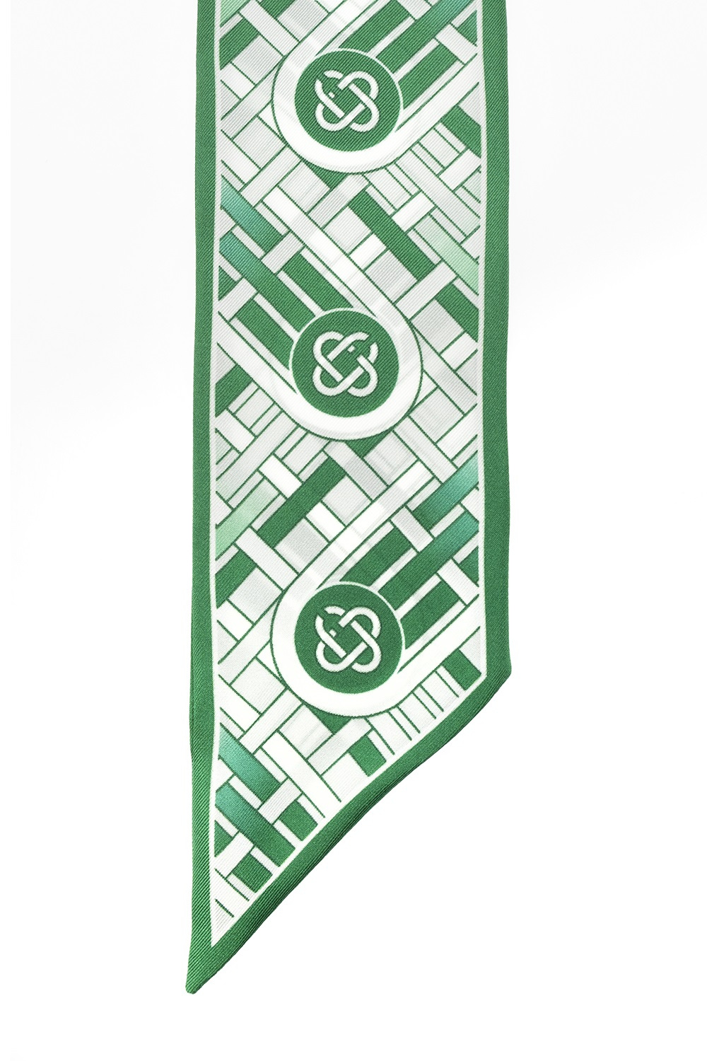 Casablanca Monogrammed silk neckerchief