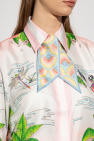 Casablanca Monogrammed silk neckerchief
