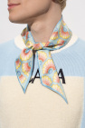 Casablanca Monogrammed silk neckerchief