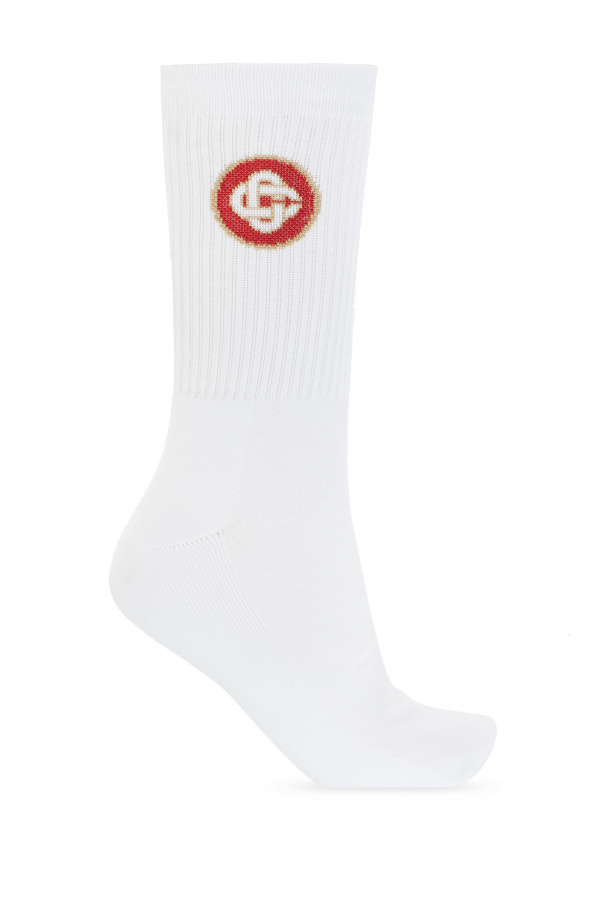 Casablanca Cotton socks with logo