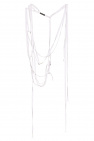 Ann Demeulemeester WHITE ‘Miriam’ fringed suspenders