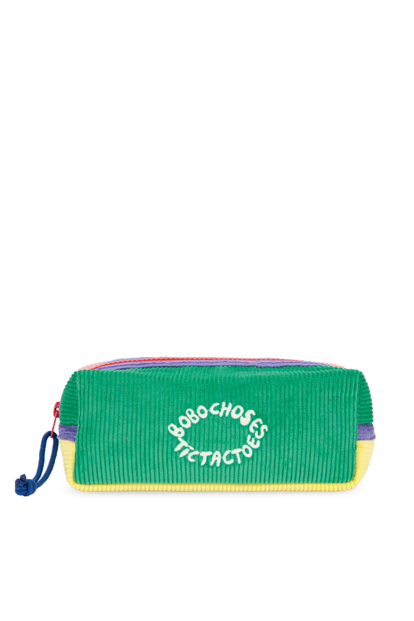 Corduroy pencil case with embroidered logo od Bobo Choses