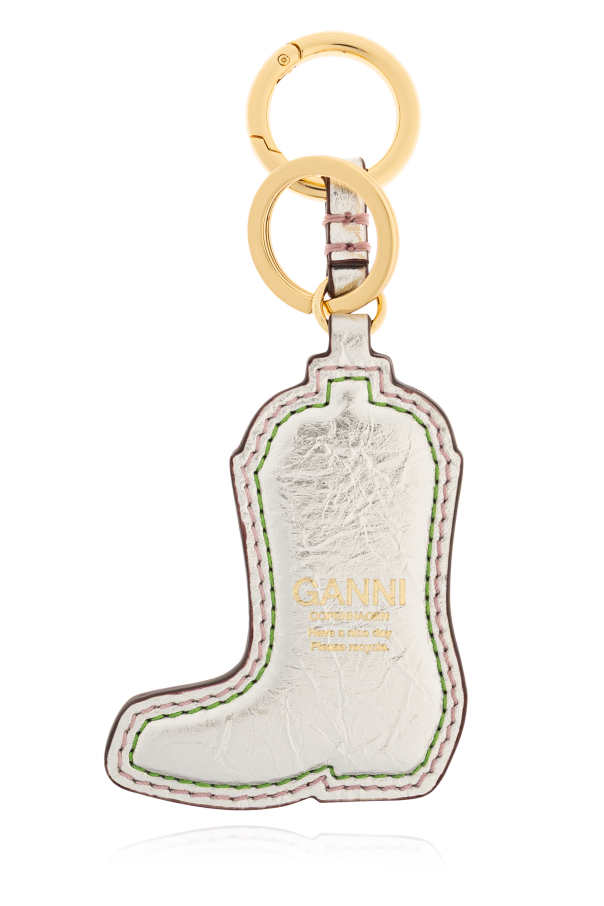 Ganni Keyring with a shoe motif pendant