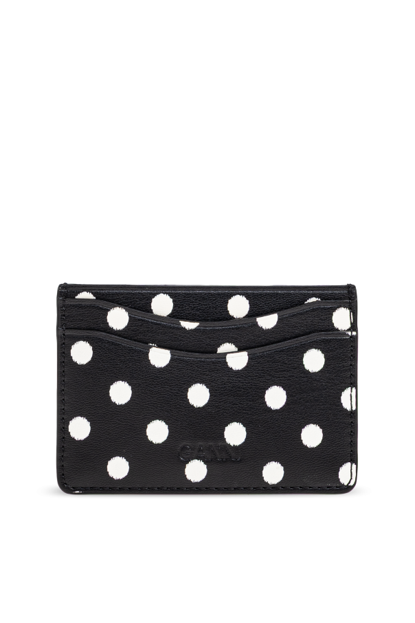 Ganni Etui na kartę z eco skóry
