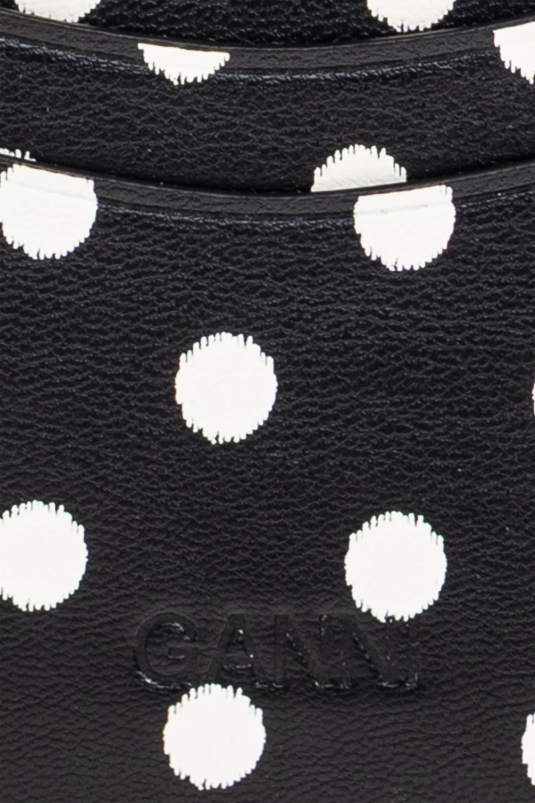 Ganni Etui na kartę z eco skóry