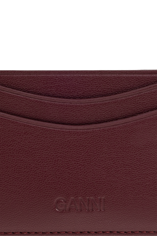 Ganni Eco leather card holder