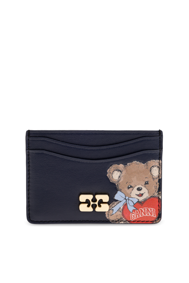 Eco leather card holder od Ganni