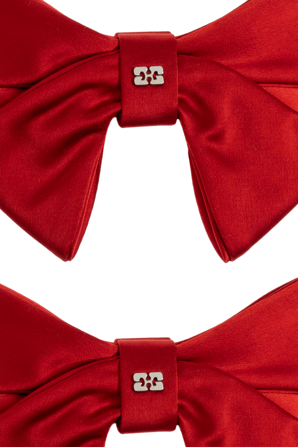 Ganni Paquete doble de lazos