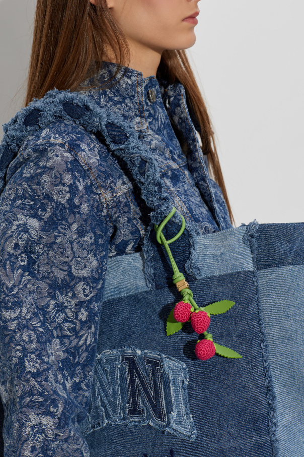 Ganni Bag pendant with raspberry motif