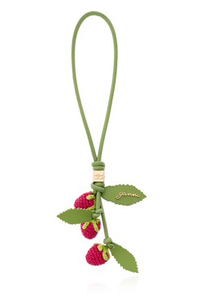 Ganni Bag pendant with raspberry motif