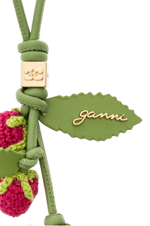 Ganni Bag pendant with raspberry motif