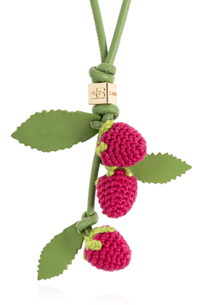 Ganni Bag pendant with raspberry motif