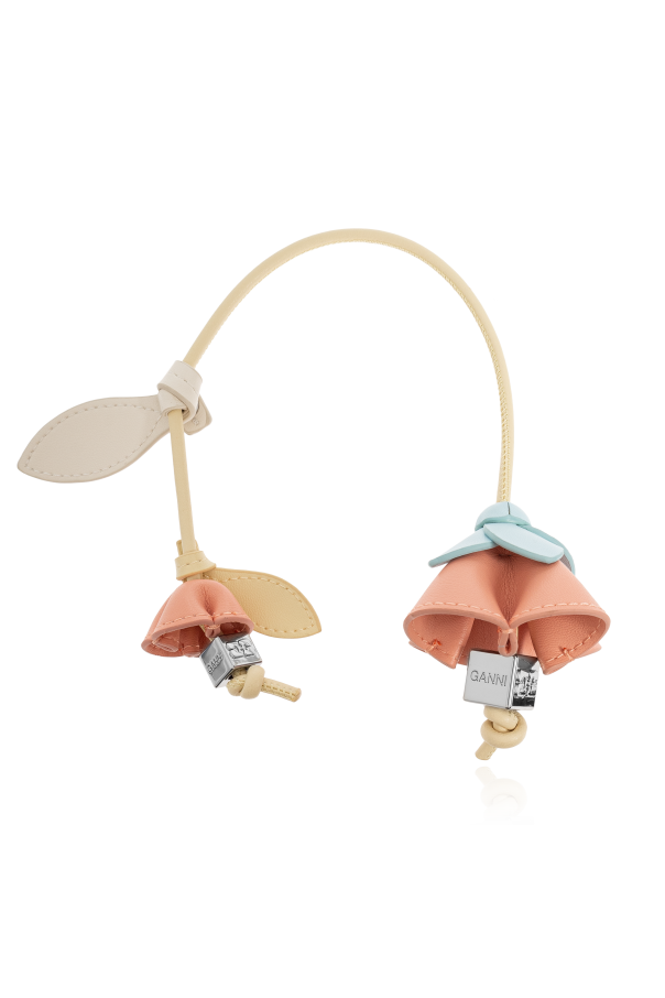 Bag charm with floral motif od Ganni