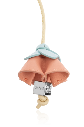 Ganni Bag charm with floral motif