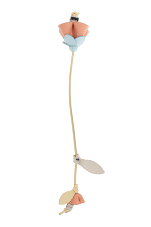 Ganni Bag charm with floral motif