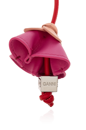 Ganni Bag charm with floral motif