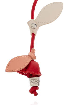 Ganni Bag charm with floral motif